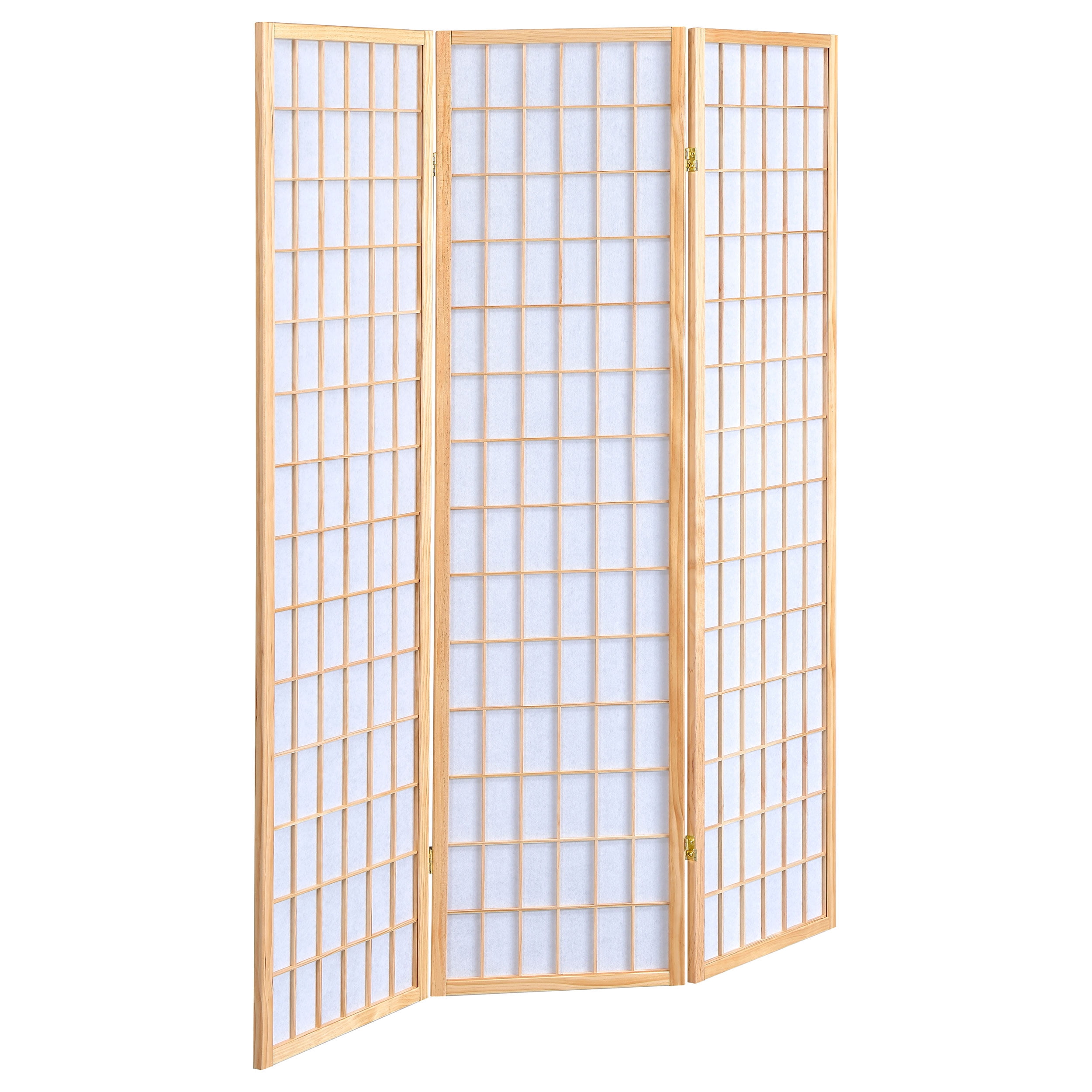 3 Panel Room Divider Shoji Screen, Natural