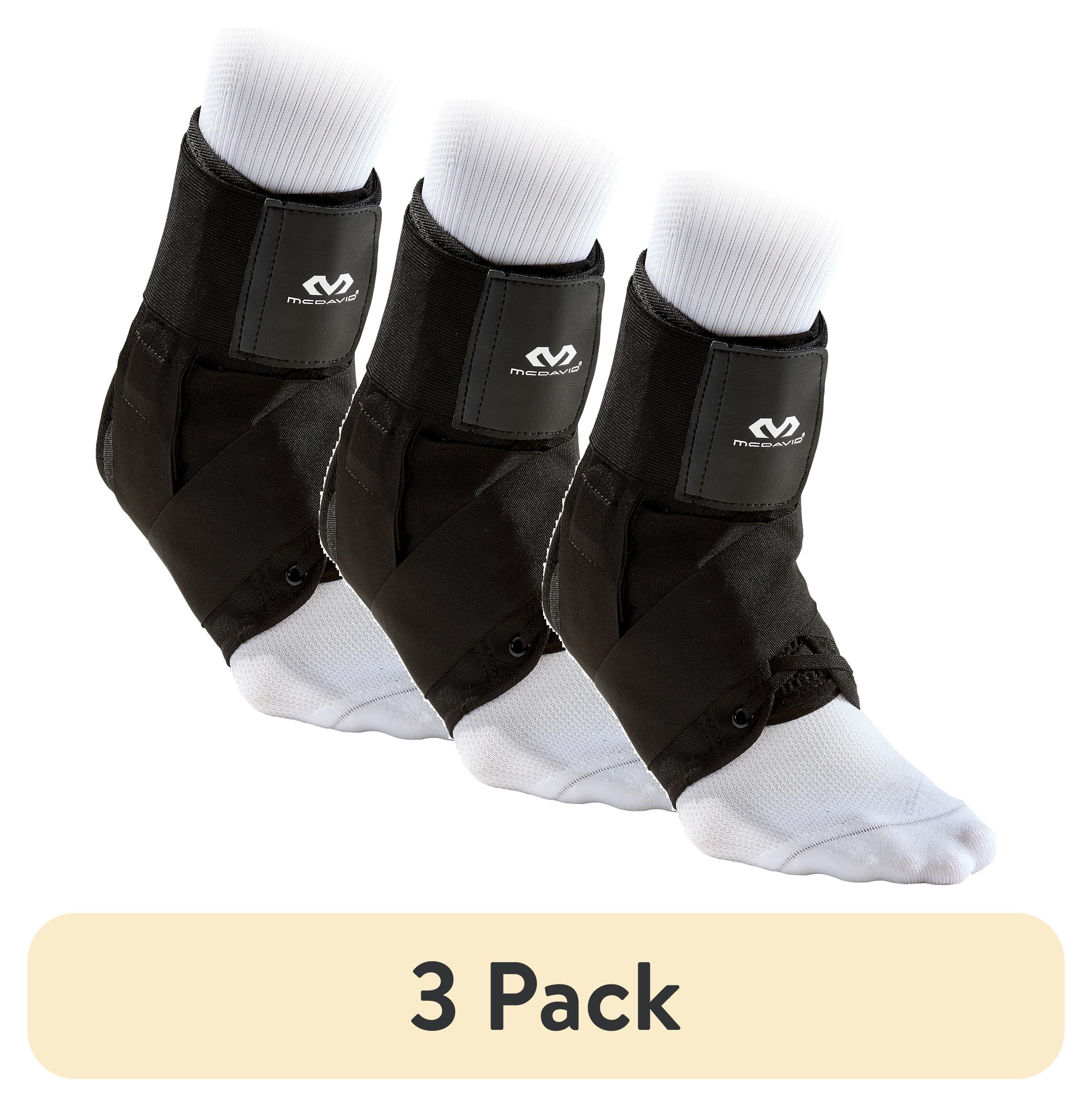 (3 pack) McDavid Ankle Brace w/ Straps, Large