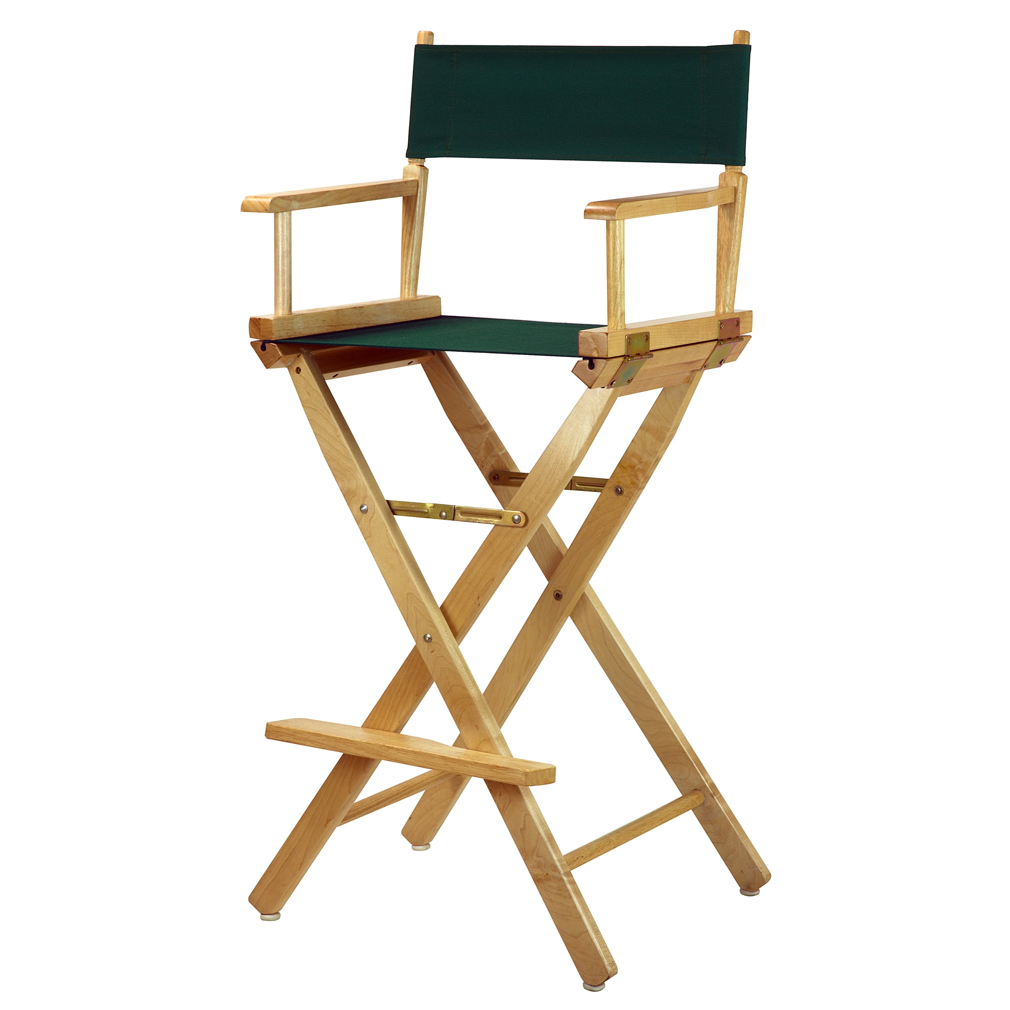 "30" Director's Chair Natural Frame-Hunter Green Canvas"