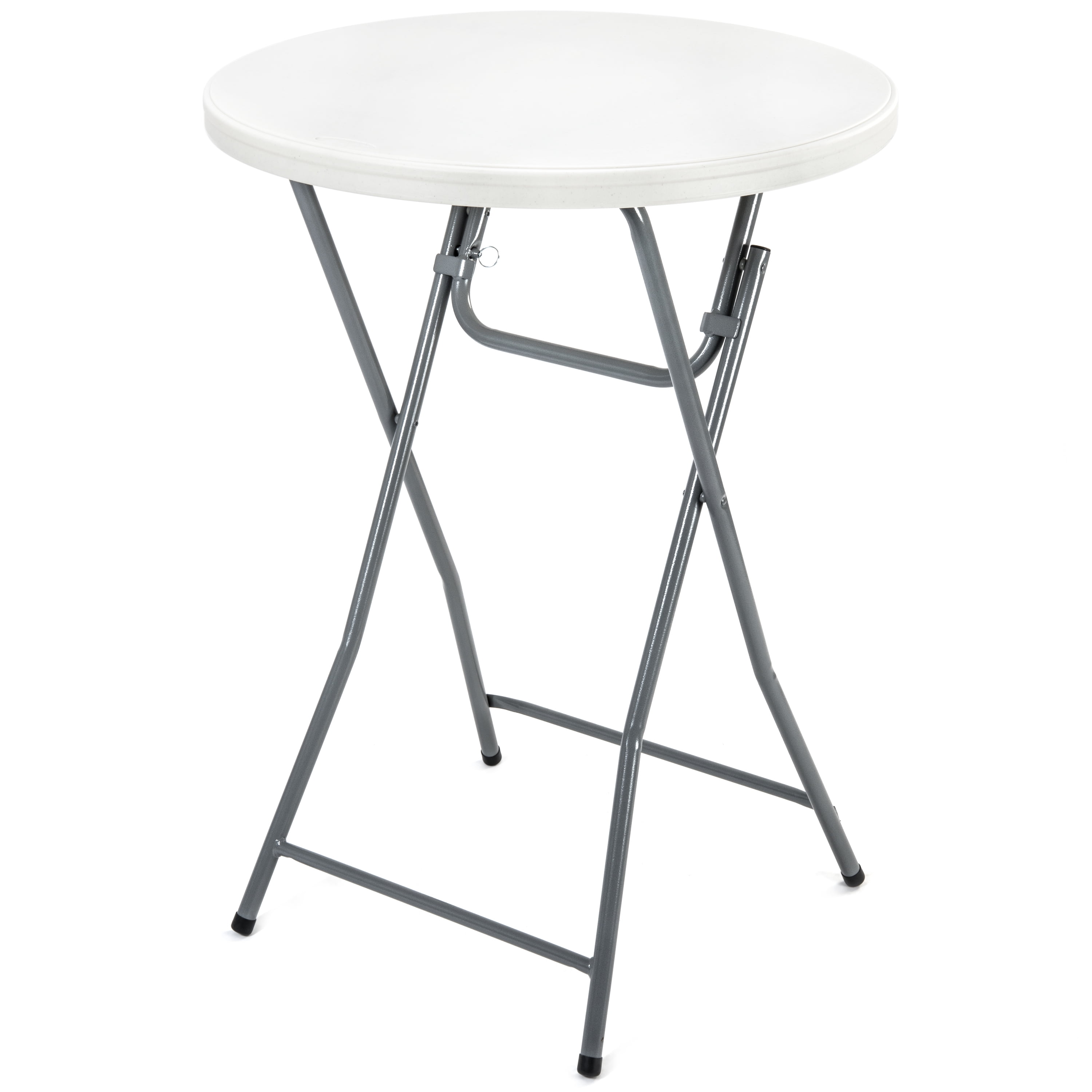 32" Rhino Plastic Round Cocktail Bar Height Folding Table
