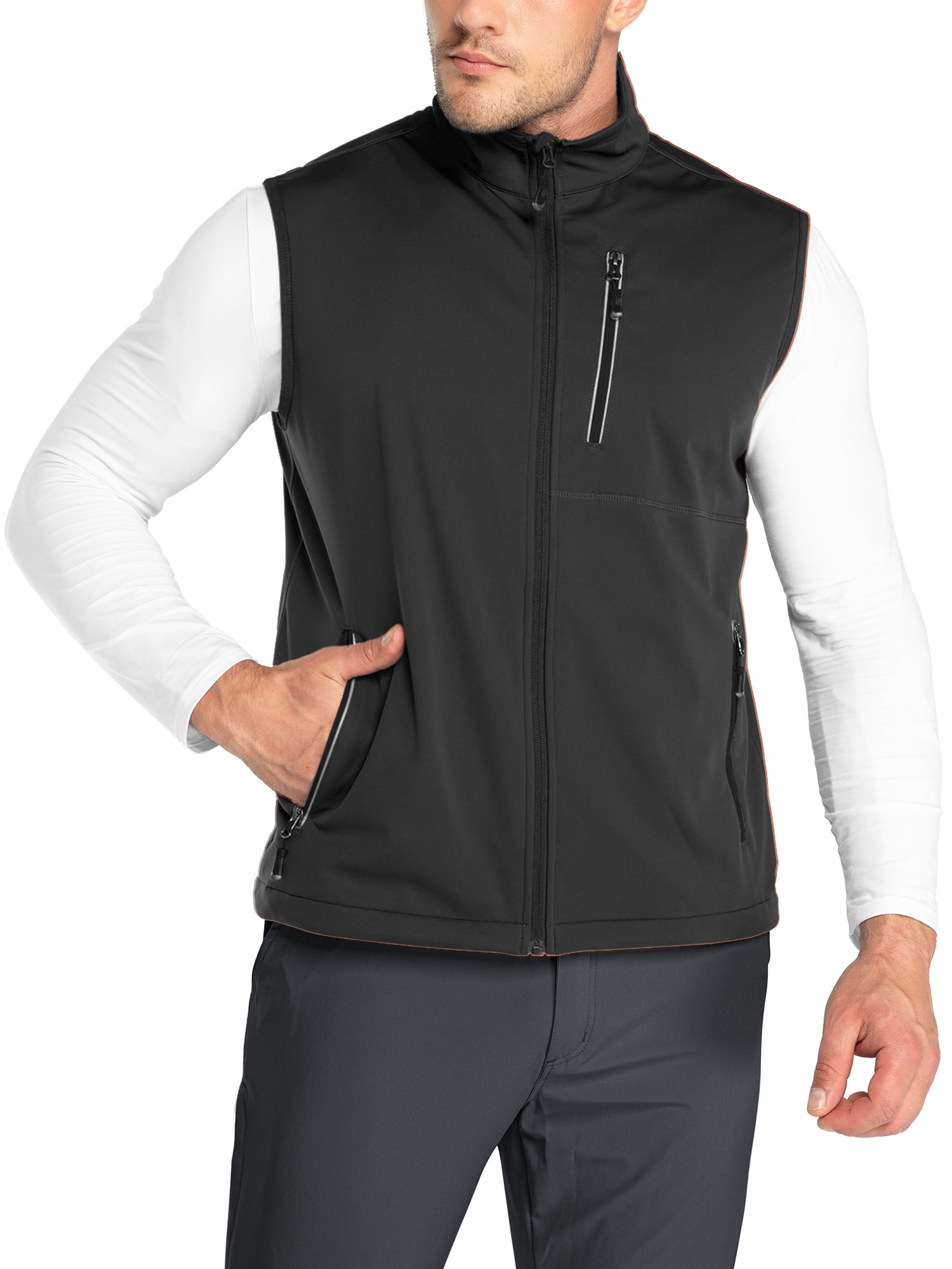 33,000ft Stand Neck Collar Breathable, Lightweight Golf Vest (Men's)