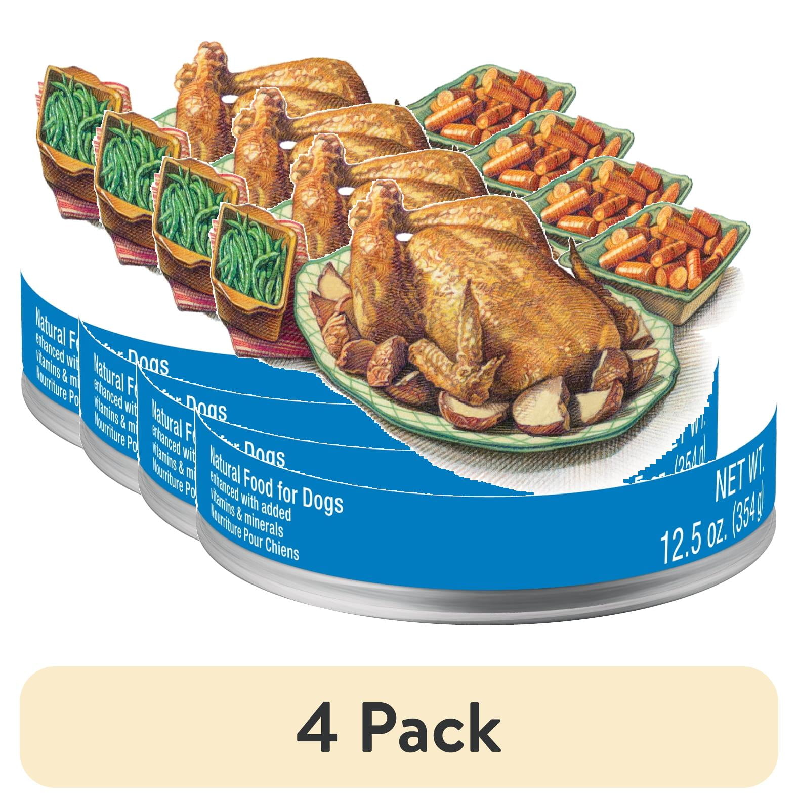 (4 pack) Blue Buffalo Family Favorites Natural Adult Wet Dog Food, Sunday Chicken 12.5-oz can (Pack of 12)