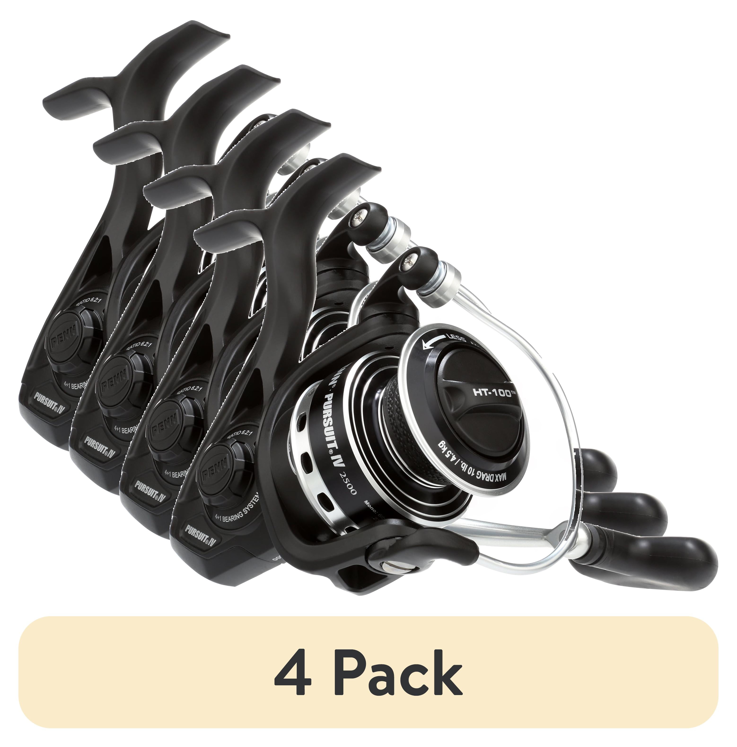 (4 pack) PENN Pursuit® IV Spinning Reel, 2500 Size Fishing Reel