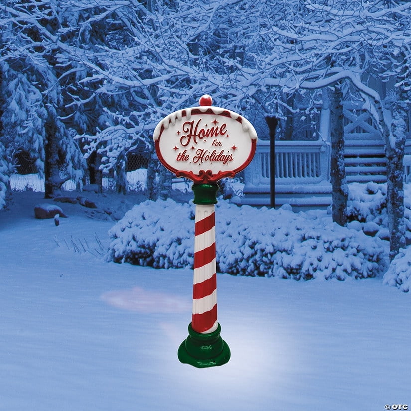 13 1/2 inches x 42 1/2 inches Outdoor Home for the Holidays LED Sign