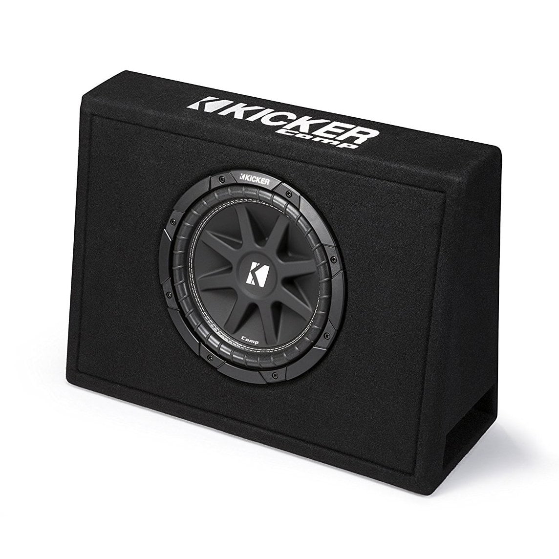 New 43TC104 Kicker Comp 10" (25cm) Sub in Thin Profile Encl, 4-Ohm