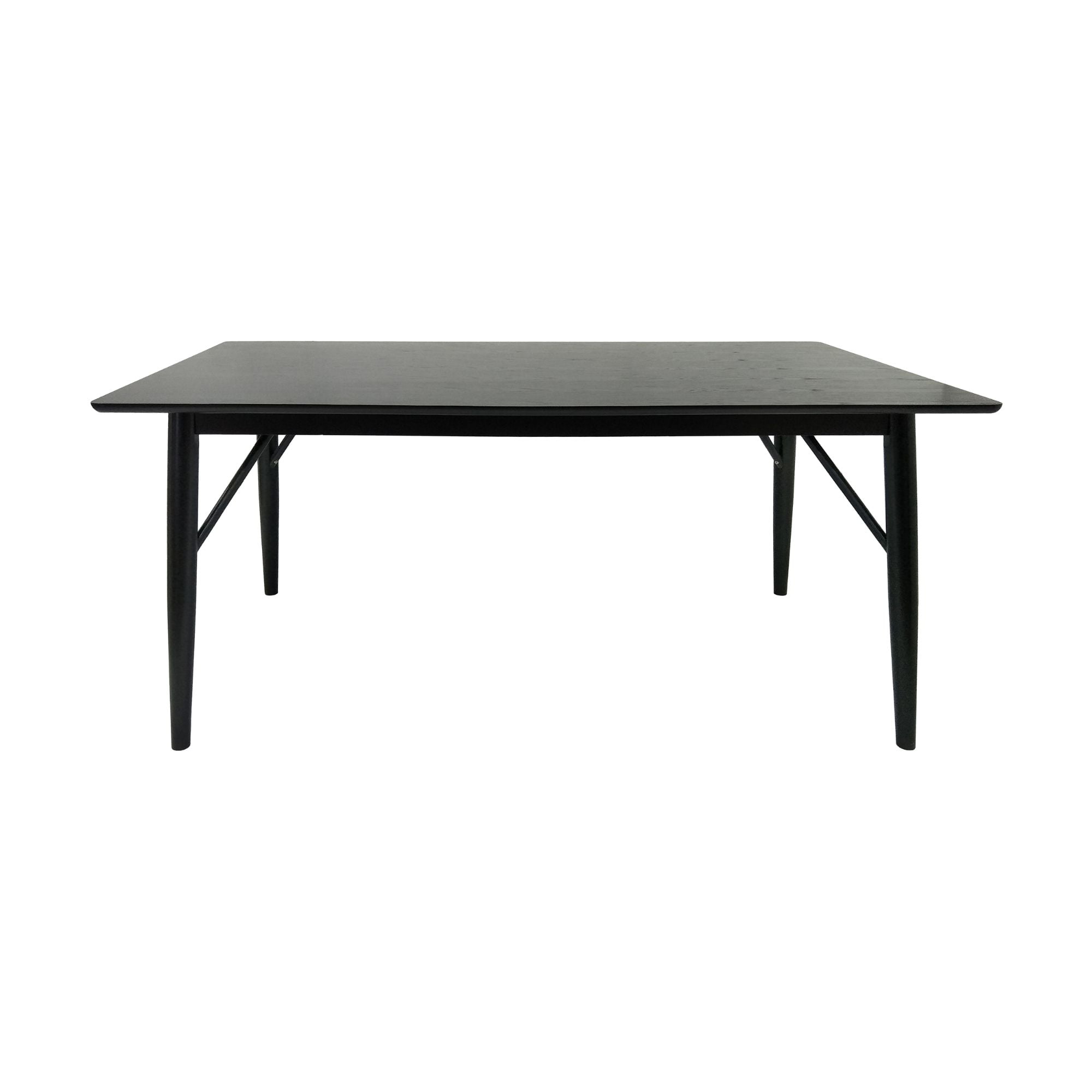 67.5" Black Contemporary Handcrafted Rectangular Dining Table
