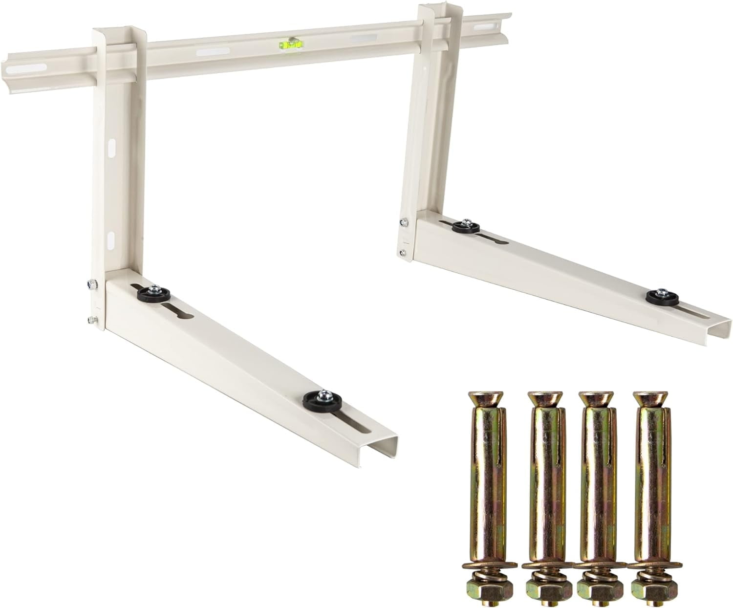 i-cool Sturdy Steel Solid Epoxy Heavy Duty, Foldable Wall Mounting Bracket Silver