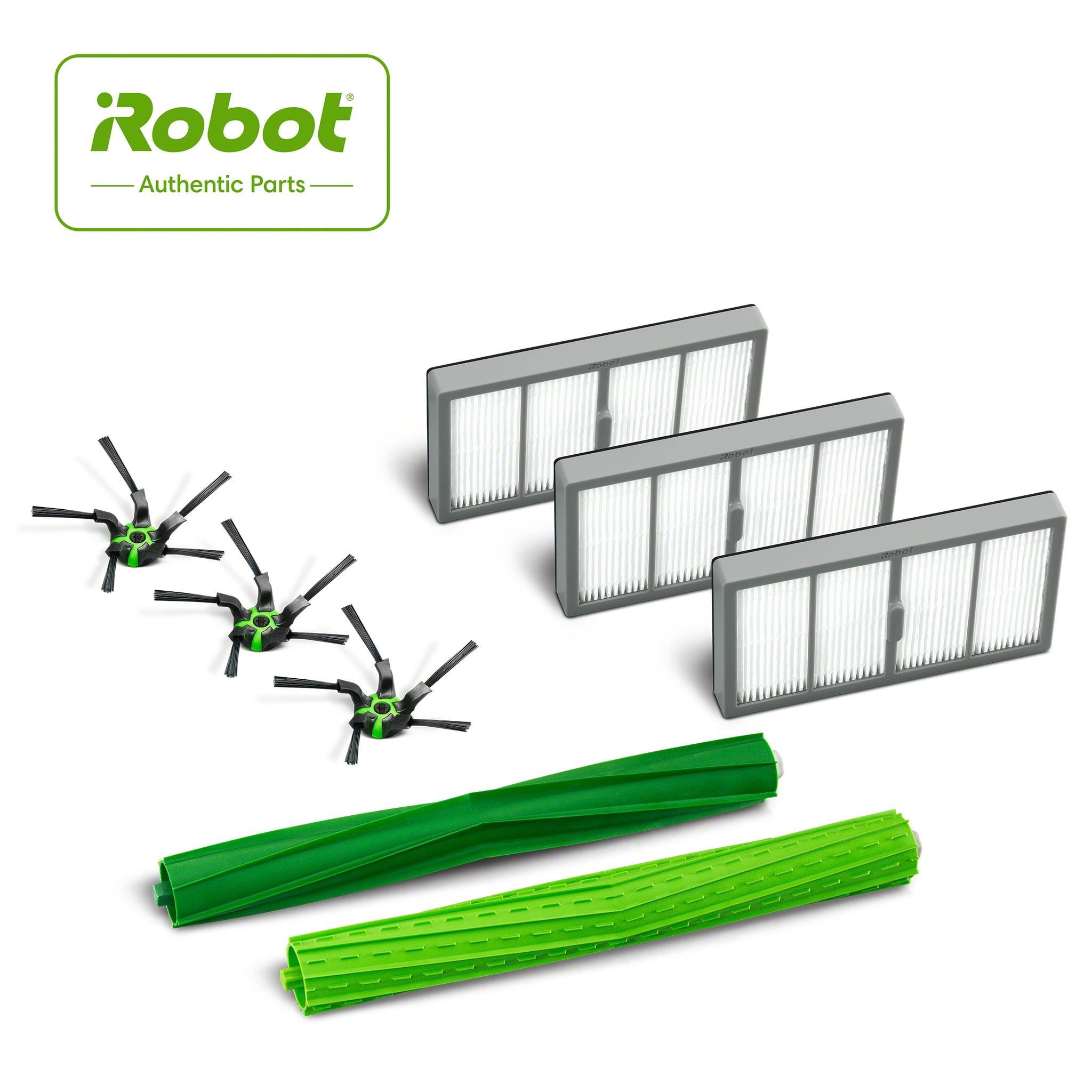 iRobot Authentic Replacement Parts- Roomba s Series Replenishment Kit, (3 filters, 3 Corner Brushes, 1 Set of Multi-Surface Rubber Brushes)