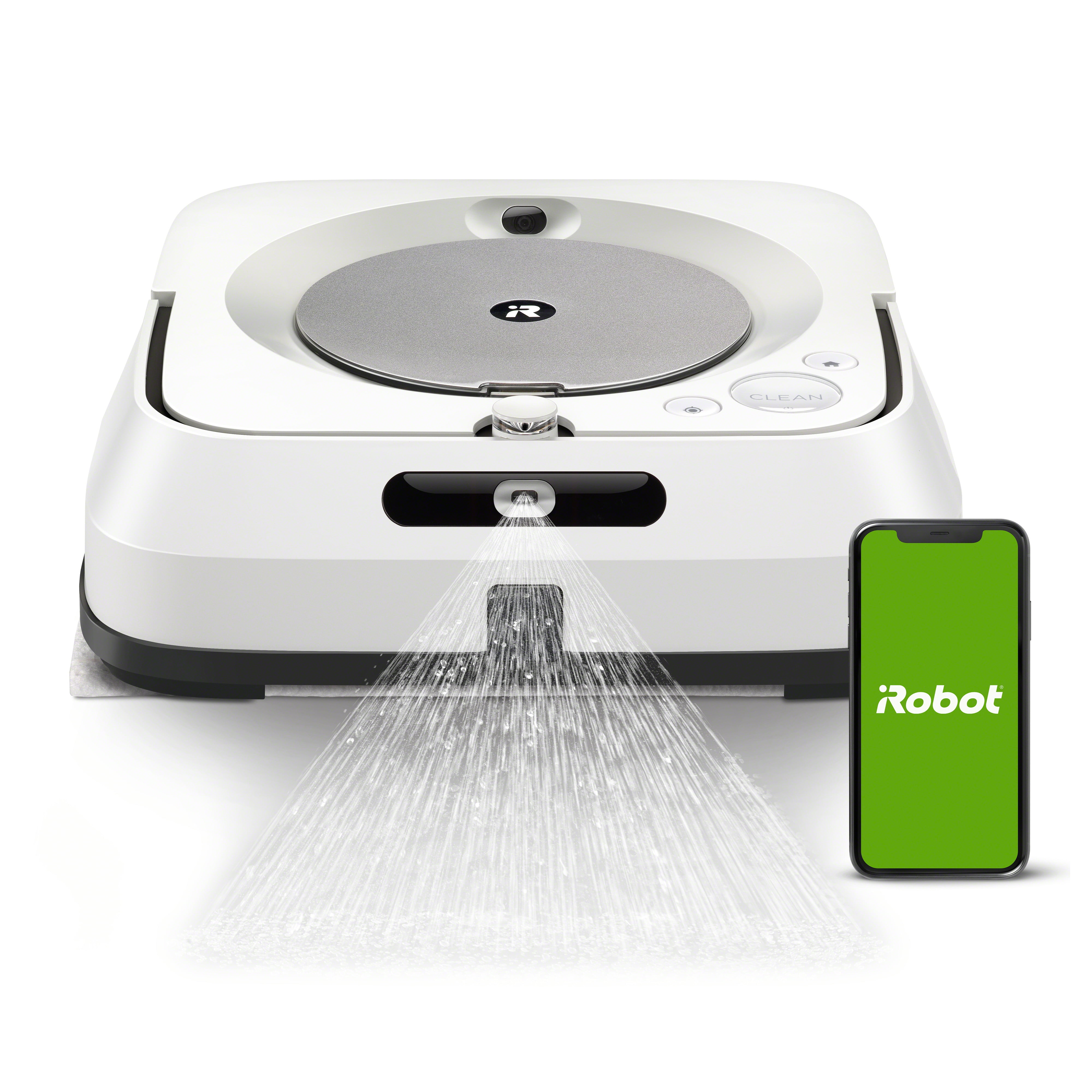 iRobot Braava Jet M6 (6110) Ultimate Robot Mop- Wi-Fi Connected, Precision Jet Spray, Smart Mapping, Works with Google Home, Ideal for Multiple Rooms, Recharges and Resumes