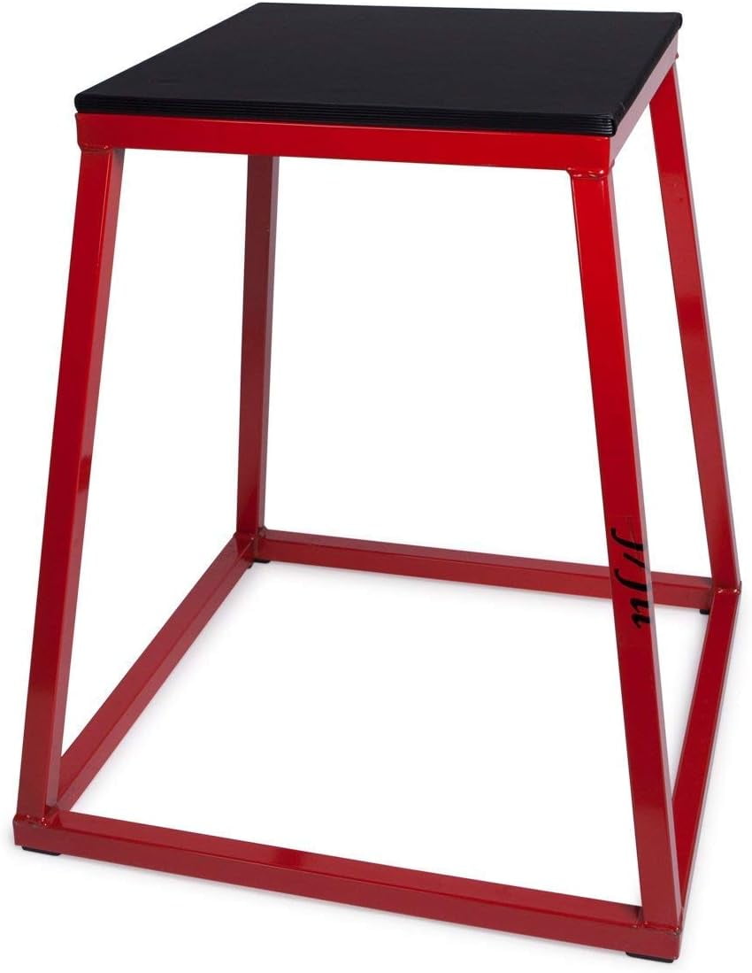 JFIT Plyometric Boxes - Made in Taiwan NO Assembly Required Single - Height Box Set and Adjustable Box Options Plyometric Platform and Jumping Agility Box for Training Conditioning Strength Training