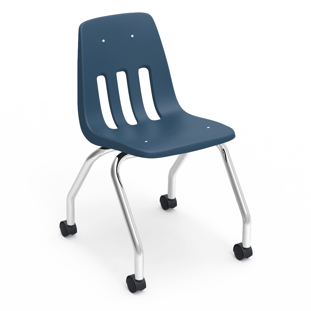 9000 Series 18" 4-Leg Mobile Chair with Casters
