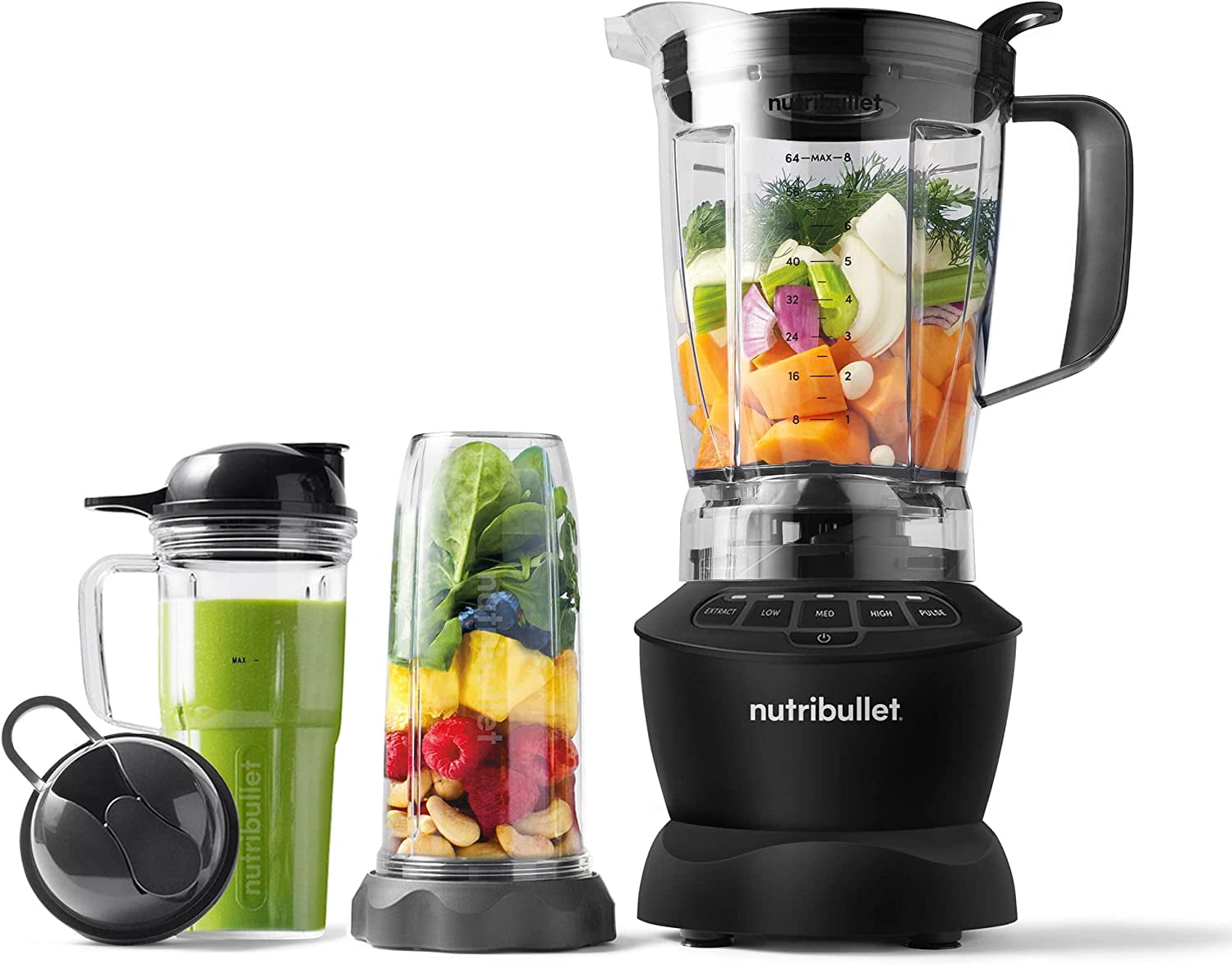 nutribullet Full-Size Blender Combo 1200W, Matte Black