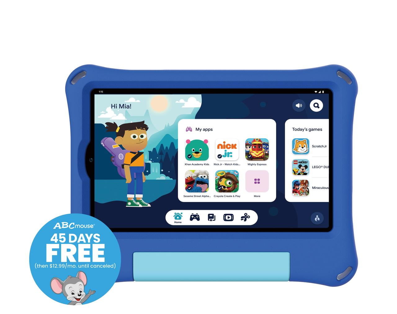 onn 8" Kids Tablet, 32GB (2024 Model) - Blue