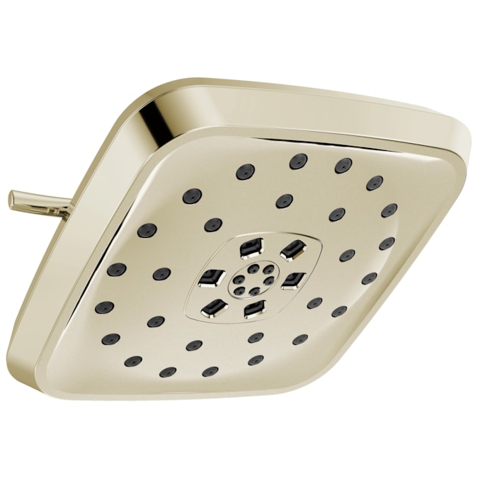 Delta Lumicoat Polished Nickel 7.6875-in Square Fixed Shower Head 1.75-GPM (6.6-LPM)