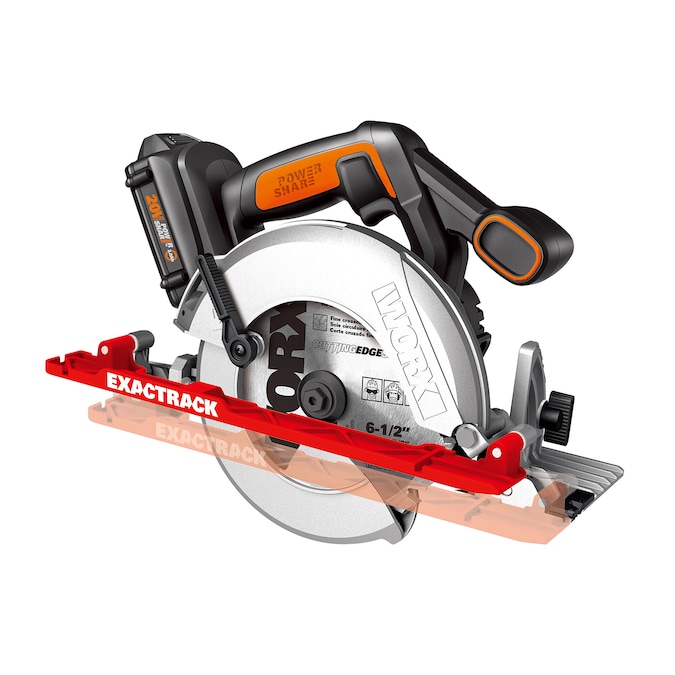 WORX 20-volt Max 6-1/2-in Cordless Circular Saw (1-Battery & Charger Included)