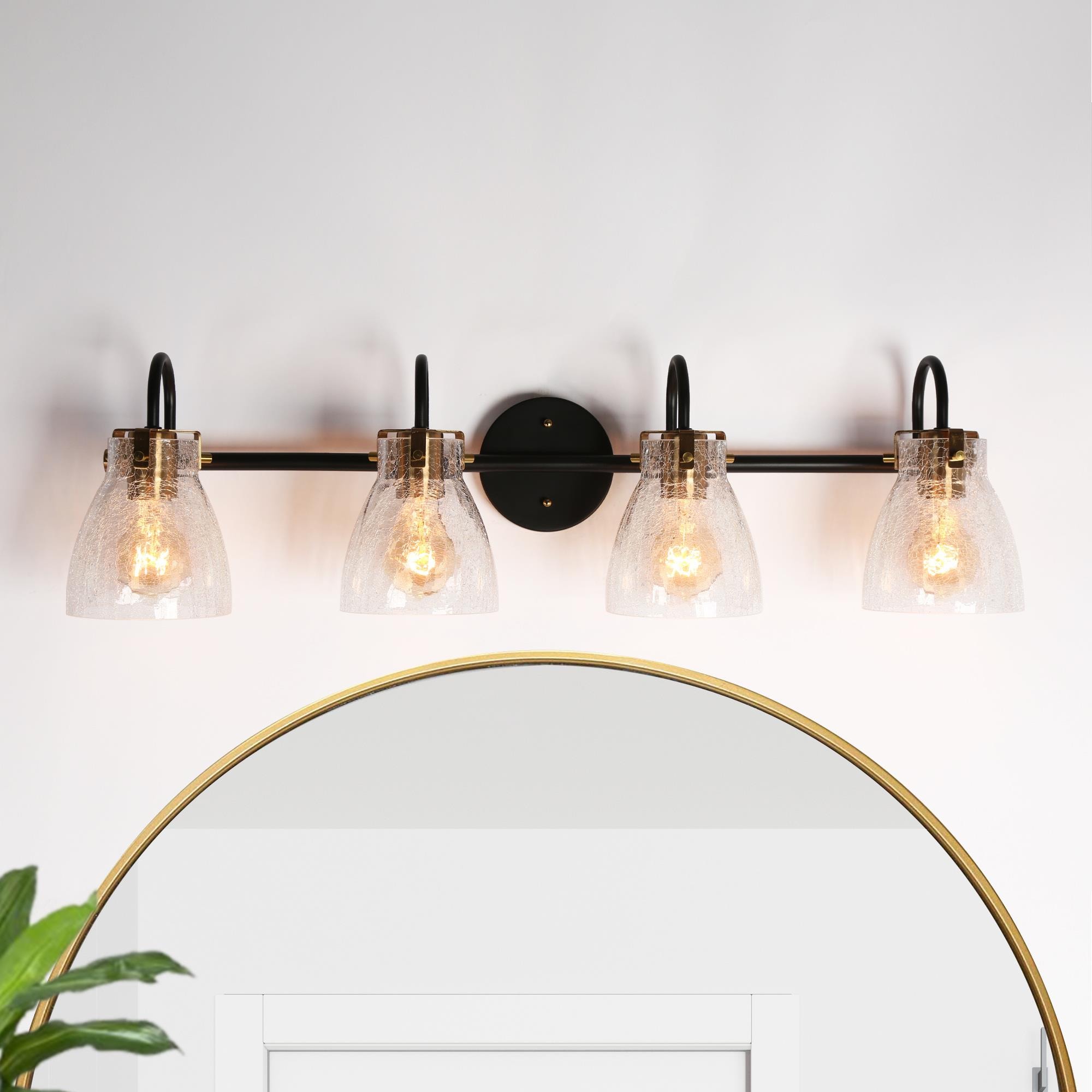 Aidtyrtm 30.3-in 4 -Light Matte Black Modern/contemporary Vanity light bar