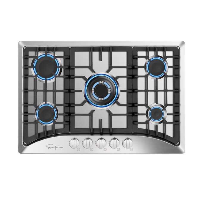 Empava 30-in 5 Burners Stainless Steel Gas Cooktop