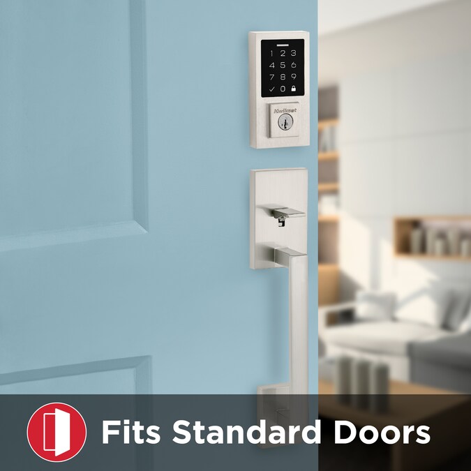 Kwikset Touchpad 270 SmartCode Contemporary Satin Nickel Electronic Deadbolt Smartkey with Keypad - Image 3