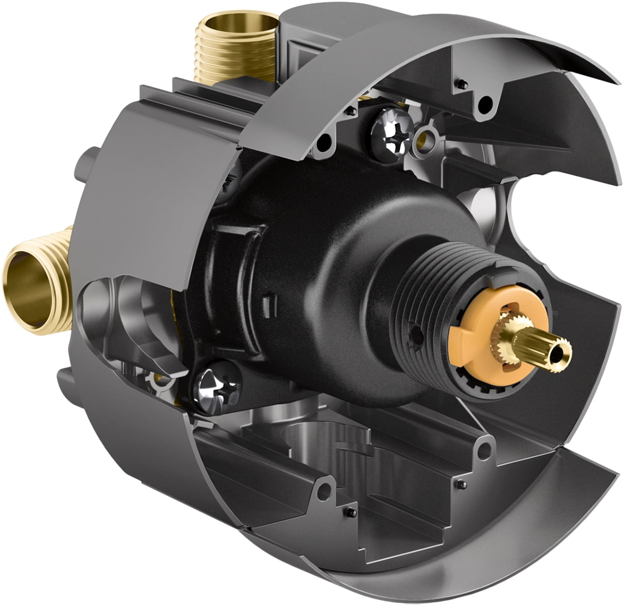 Rite-Temp 1/2-in ID MNPT x 1/2-in OD MNPT Brass Pressure balancing valve