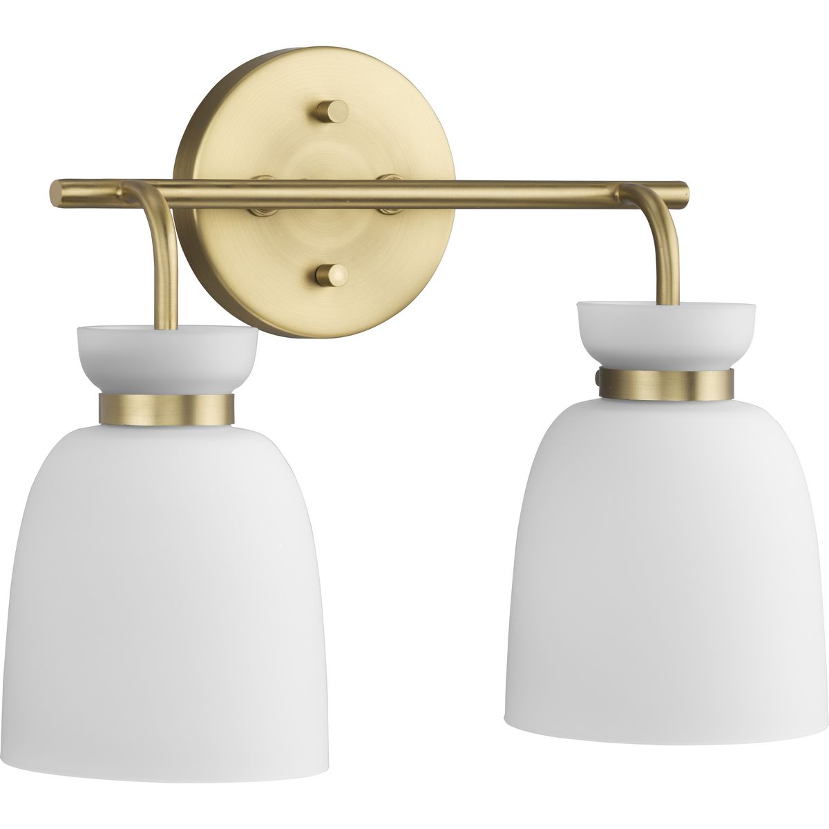 Lexie 14-in 2 -Light Brushed Gold Modern/contemporary Vanity light