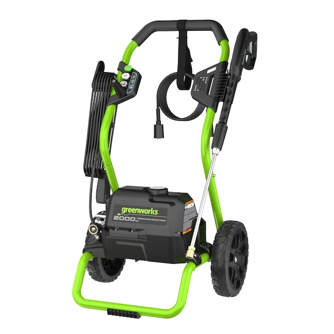 Greenworks 2000 PSI 1.1-GPM Cold Water Electric Pressure Washer with 3 Spray Tips