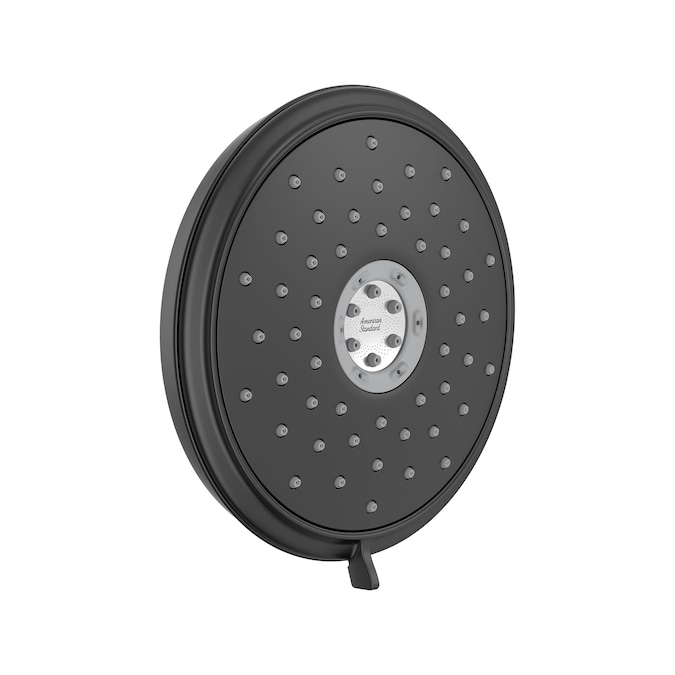 American Standard Matte Black 7.25-in Round Fixed Shower Head 1.8-GPM (6.8-LPM)
