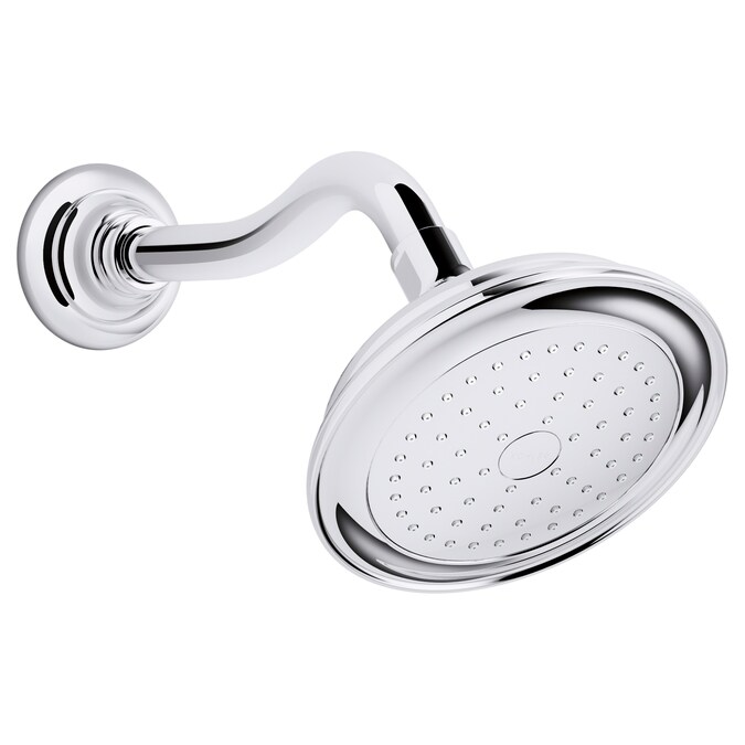 ER Artifacts Polished Chrome 5.9375-in Round Fixed Shower Head 2.5-GPM (9.5-LPM)