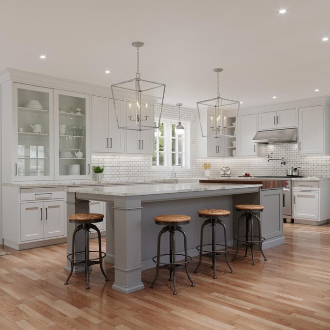 Generation Lighting Dianna 4-Light Brushed Nickel Transitional Schoolhouse Medium Hanging Pendant Light