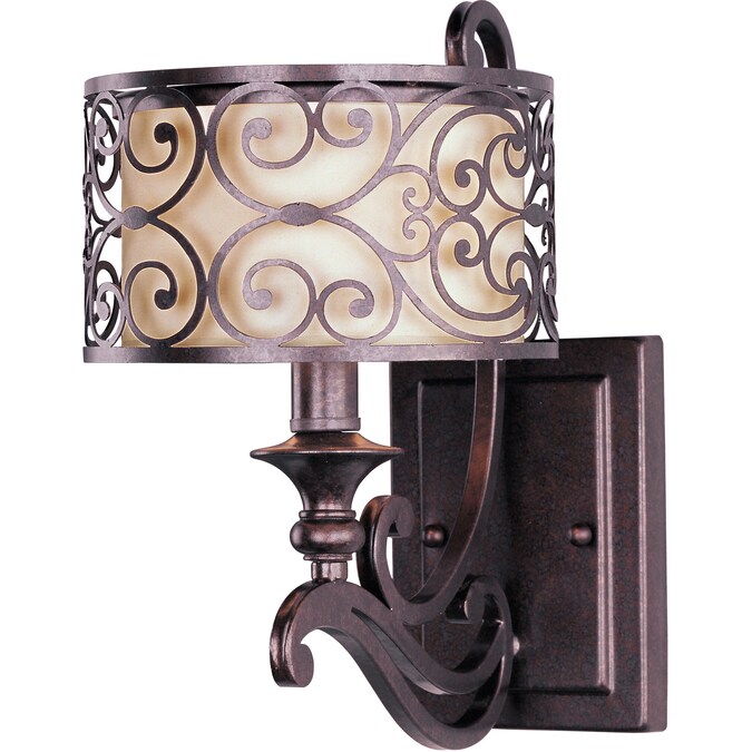 Maxim Lighting Mondrian 7-in W 1-Light Oil-Rubbed Bronze Incandescent Wall Sconce