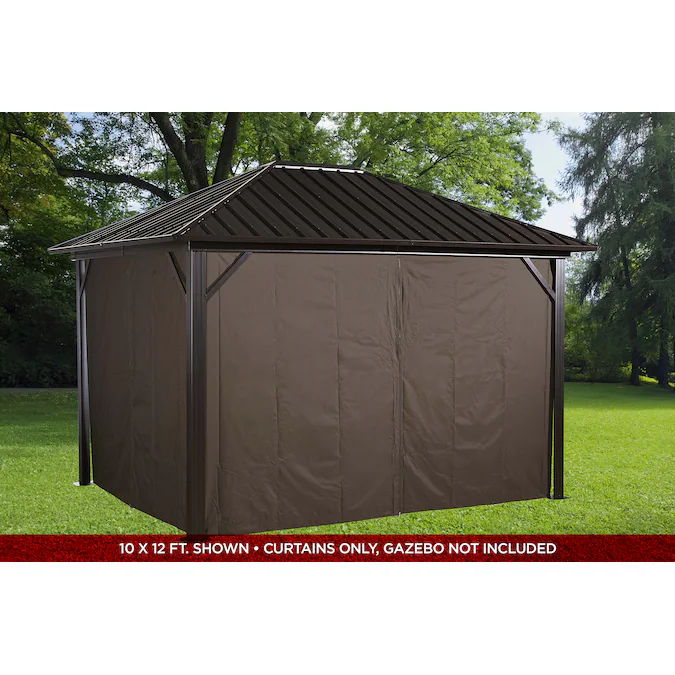Sojag 126-in x 126-in Genova Brown Gazebo Screen Kit