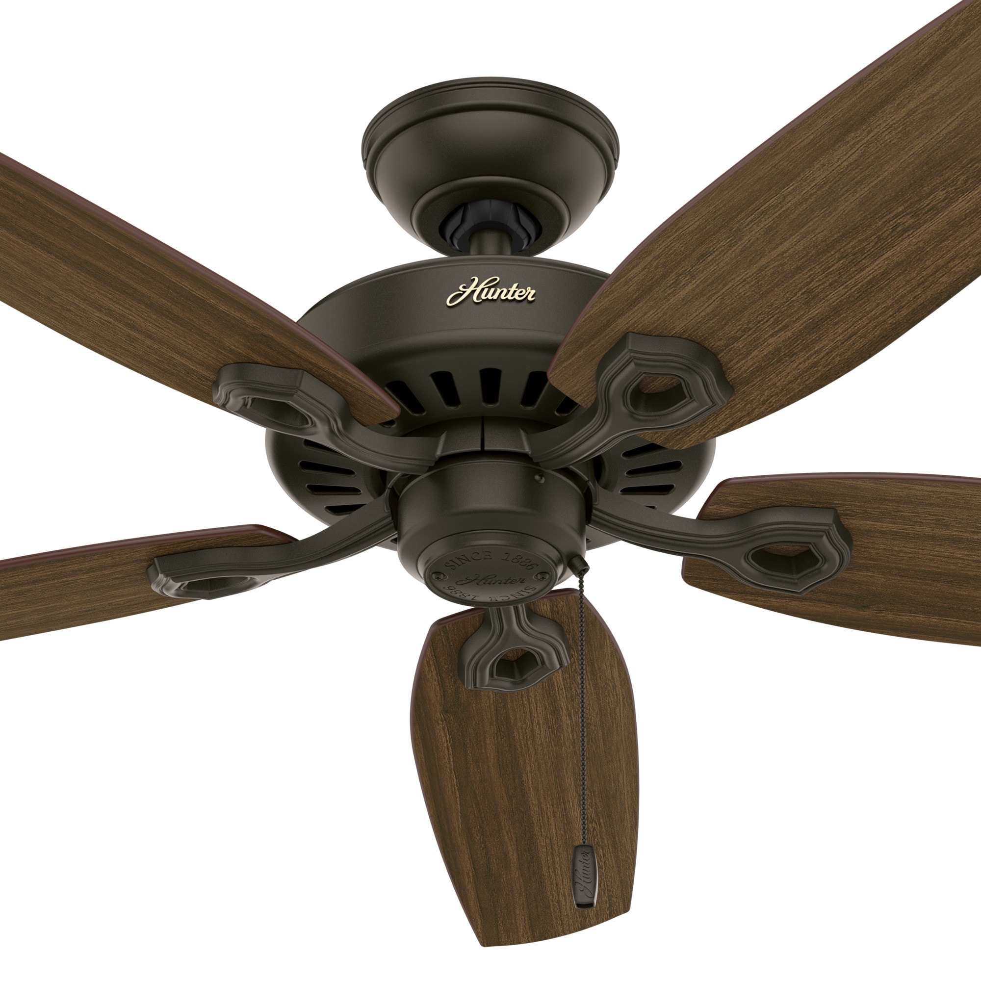 Builder Elite 52-in New Bronze with Brazilian Cherry/Harvest Mahogany Blades Ceiling Fan Light Kit Compatible ( 5 -Blade ) - Image 18