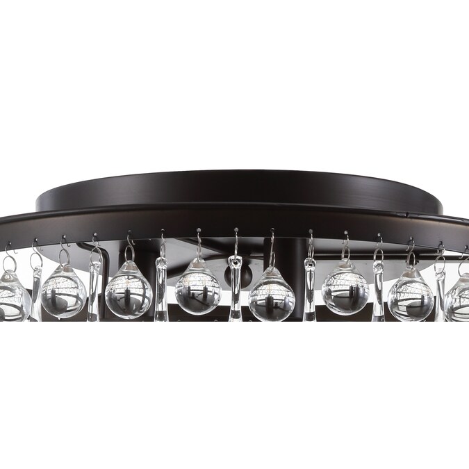 JONATHAN Y Toronto Modern/contemporary Transitional 3-Light Oil-Rubbed Bronze LED Flush Mount Light - Image 9