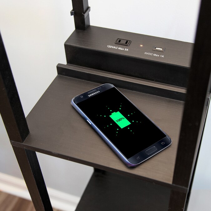 Brightech 63-in Classic Black Shelf Floor Lamp - Image 3