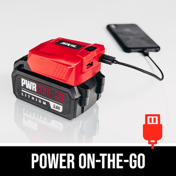 SKIL PWR CORE 20 4.5-in 20-volt Sliding Switch Brushless Cordless Angle Grinder (Charger Included and 1-Battery) - Image 3