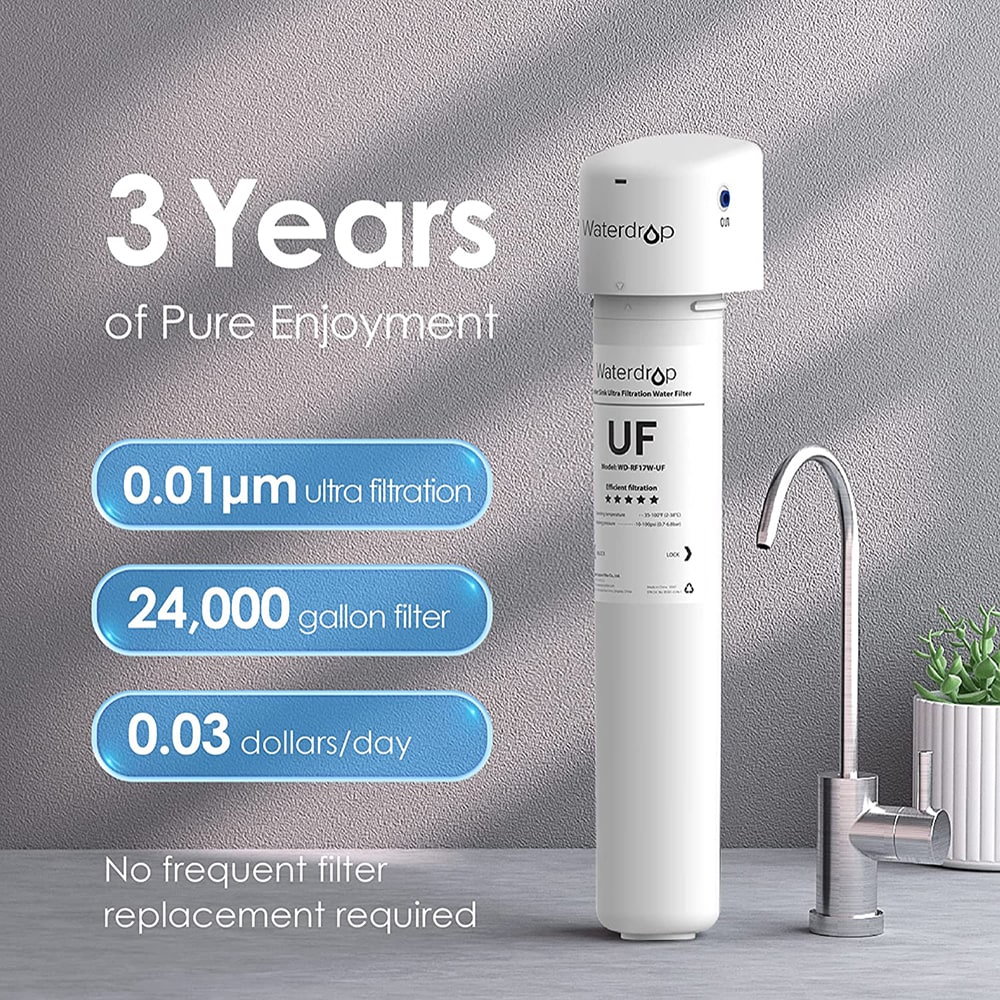 Ultra Filtration Systems Single-stage Activated Carbon Under Sink Water Filtration System with Ss304 Faucet - Image 6