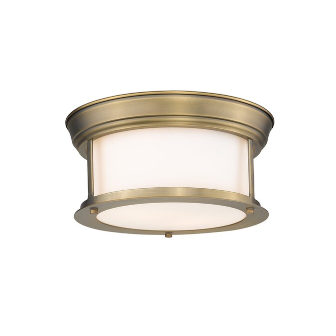 Z-Lite Sonna 1-Light Antique Brass Flush Mount Light