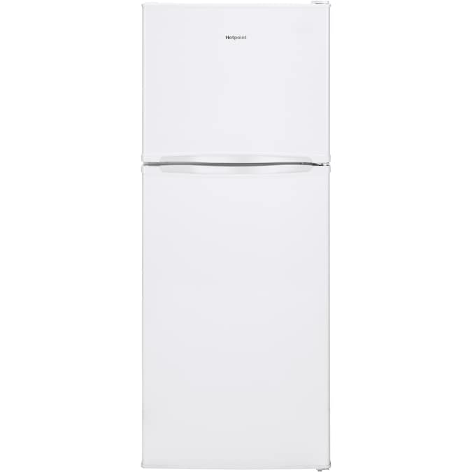 Hotpoint 9.7-cu ft Counter-depth Top-Freezer Refrigerator (White)