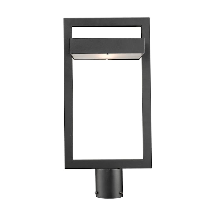 Z-Lite Luttrel 21.63-in Black Modern/Contemporary Outdoor Light Post Lantern - Image 5