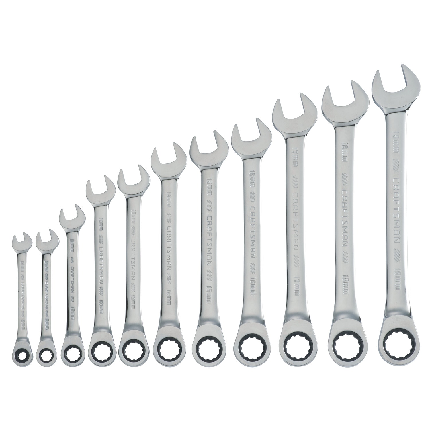 11 -Piece Set Metric Ratchet Wrench