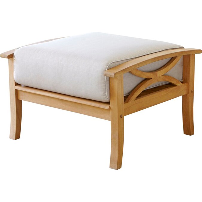 Cambridge Casual Chester Natural Teak Wood Ottoman