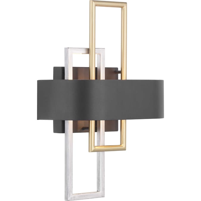 Progress Lighting Adagio 11-in W 2-Light Black Modern/Contemporary Led Incandescent Halogen Wall Sconce