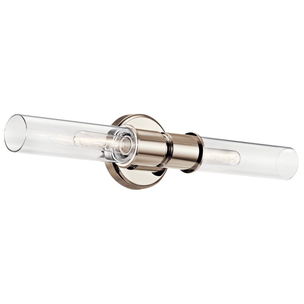 Aviv 24-in 2 -Light Polished Nickel Modern/contemporary Vanity light