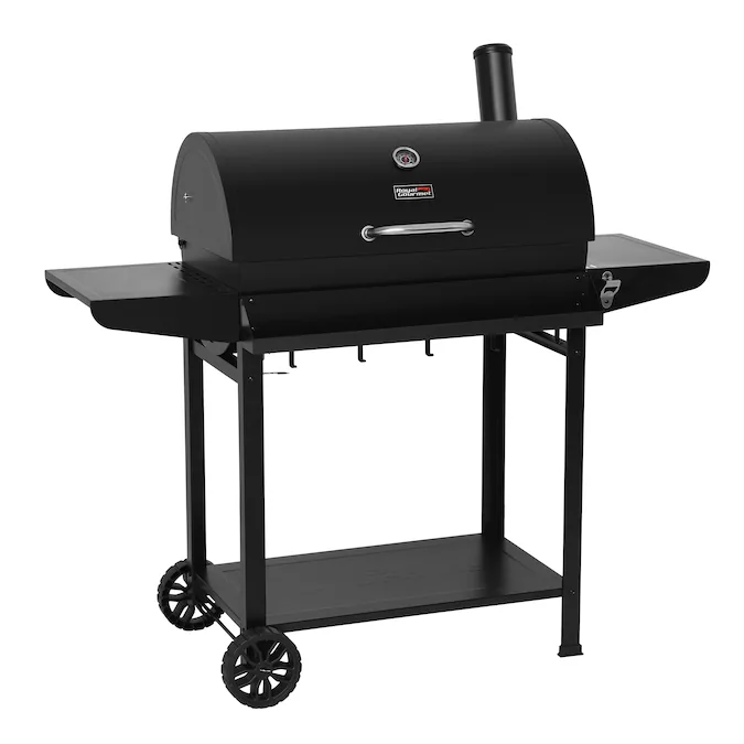 Royal Gourmet 26.7-in W Black Barrel Charcoal Grill