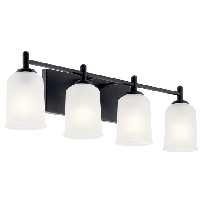 Kichler Shailene 29.75-in 4-Light Black Transitional Vanity Light
