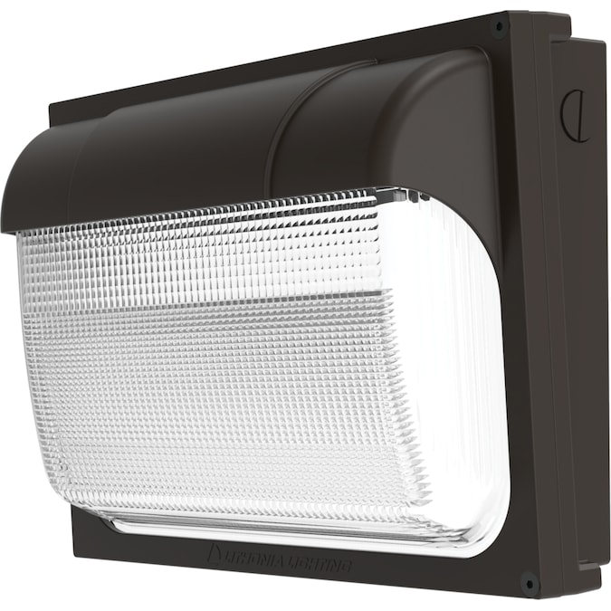 Lithonia Lighting 100-Watt EQ Textured Hardwired LED Outdoor Wall Pack Light 6950-Lumen