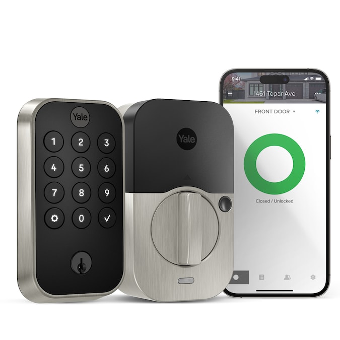 Yale Assure Lock 2 Satin Nickel Smart Lock Electronic Deadbolt with Wifi Bluetooth Keypad