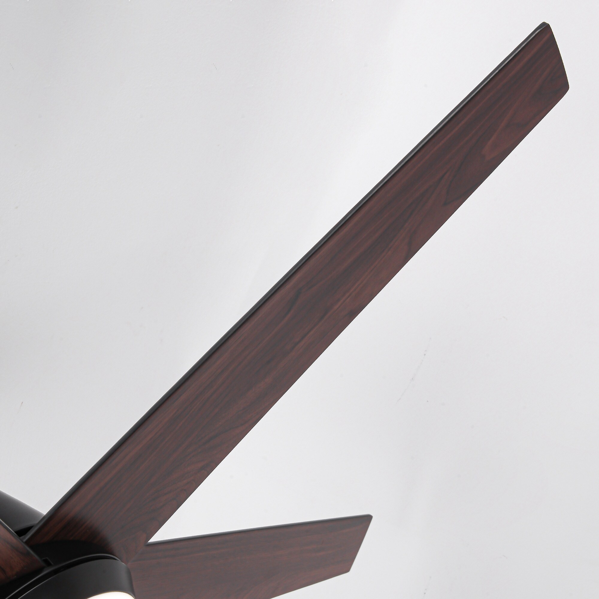 52-in Integrated LED Matte Black with Black Blades Ceiling Fan With Light and Remote ( 5 -Blade ) - Image 9