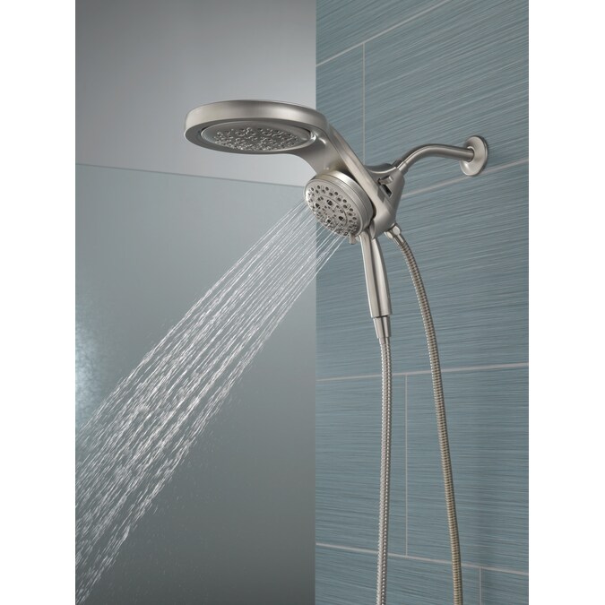 Delta HydroRain H2Okinetic Lumicoat Stainless 7.875-in Round Dual/Combo Rain Shower Head 2.5-GPM (9.5-LPM) - Image 16