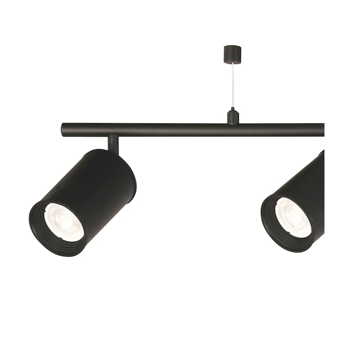 allen + roth Mason 57.25-in 6-Light Matte Black dimmable Gu10 Pin Base Traditional Track Bar - Image 3