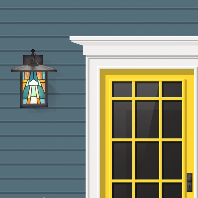 River of Goods 1-Light 11.75-in H Oil-Rubbed Bronze Outdoor Wall Light - Image 7